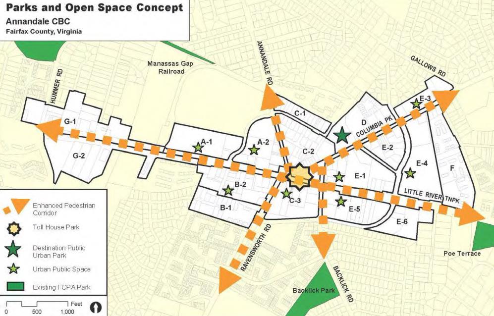 Parks and Open Space Concept in Annandale's Central Business District